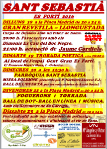 cartell festes sant sebastia 2016